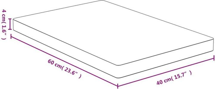 Immagine prodotto VidaXL Douglas (40 x 60 x 4 cm)