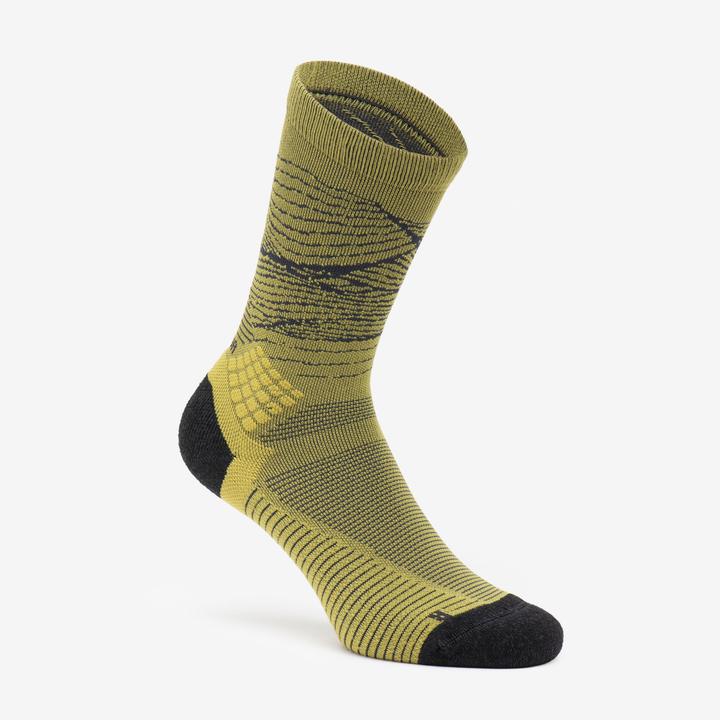 Actual product image Quechua Wandersocken hoch 2 Paar - Hike 500 Trendy khaki/grau (39, 42)