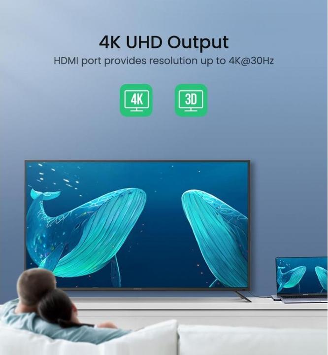 Actual product image Ugreen 5 in 2 -C Hub (USB-C, 5 Ports)