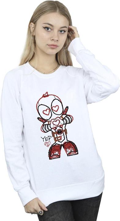 Immagine prodotto Deadpool Love Beam Line Felpa Donna (XXL)