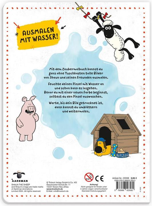 Image du produit Livre de coloriage magique Shaun le mouton