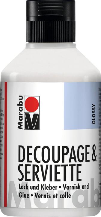 Immagine prodotto Marabu Lacca e colla per decoupage lucida 250ml (Trasparente, 250 ml)