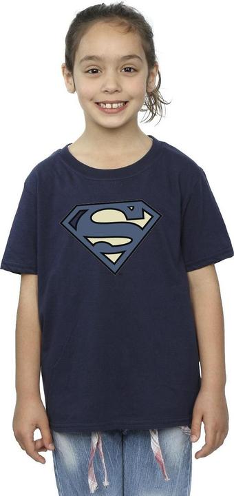 Produktbild Superman Indigo Blue Logo TShirt Mädchen (140, 146)