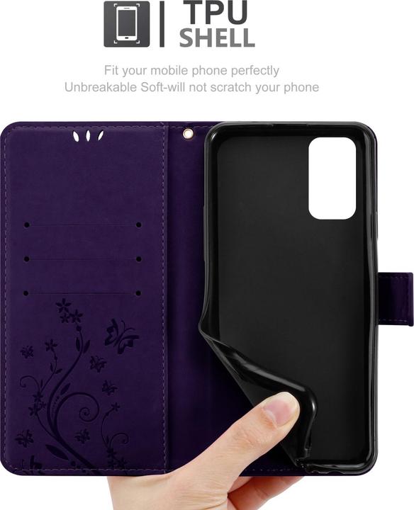 Actual product image Cadorabo Flower Book cover (Xiaomi Redmi 9T, Xiaomi Poco M3)
