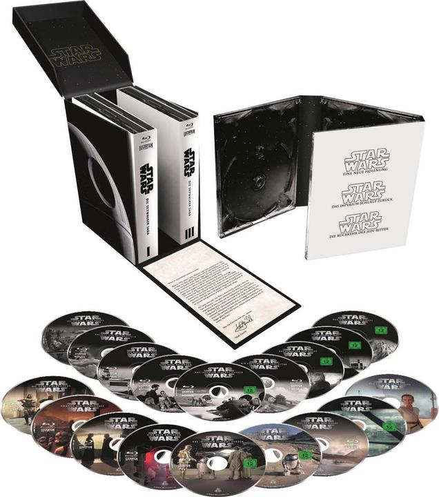 Image du produit Star Wars - La boîte Blu-ray de la saga Skywalker (Blu-ray, 2020, Allemand)