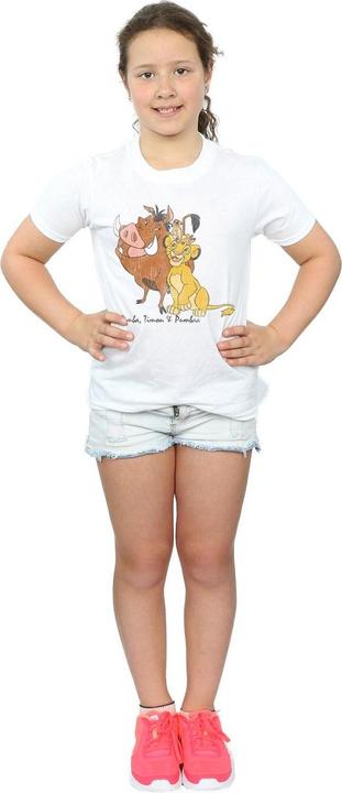 Produktbild Disney The Lion King Classic Simba Timon And Pumbaa TShirt Mädchen (140, 146)
