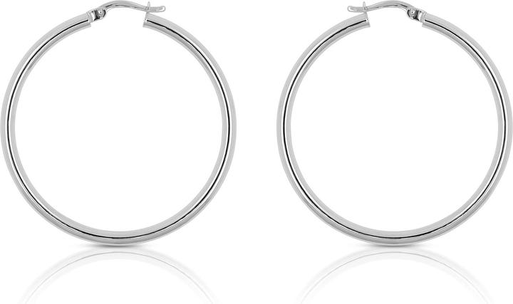 Muau Creolen (750/18K Weissgold)