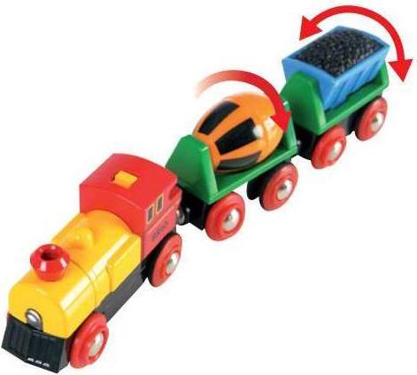 Actual product image Brio Train with battery locomotive