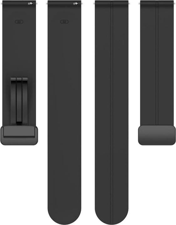 Produktbild Cover-Discount Silikon Ersatzarmband 20mm schwarz (20 mm, Silikon)