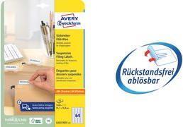 Actual product image Avery Visible tab labels