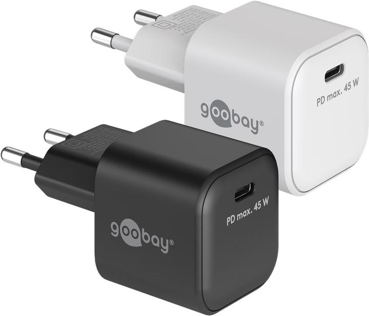 Immagine prodotto Goobay Caricabatterie Rapido USB-C Nano con tecnologia GaN (45 W)