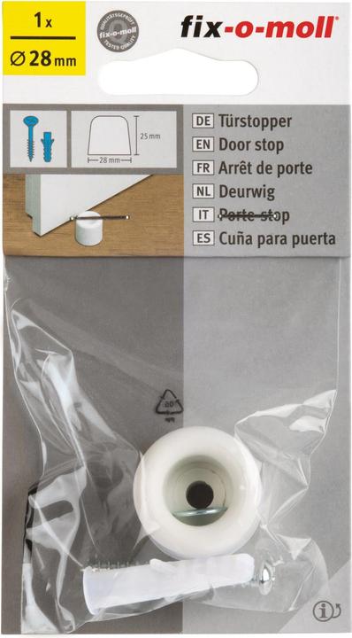 Immagine prodotto Fix-o-moll Paracolpi per porte in viti Ø 28 mm 1 x (1 Pezzo/i)