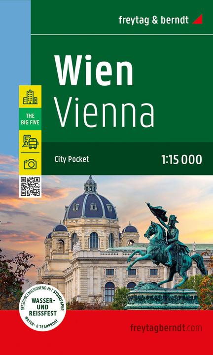 Immagine prodotto Vienna, Mappa della città 1:15.000, freytag & berndt