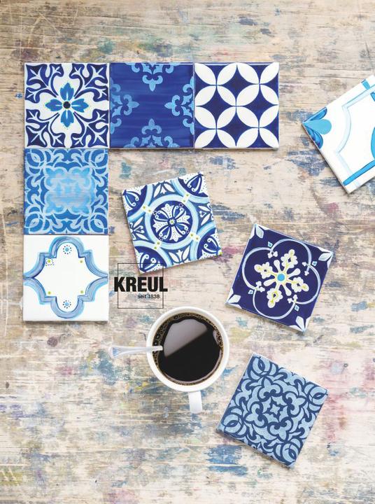 Actual product image Kreul Glass & Porcelain Classic, porcelain and glass paint (Canary yellow, 20 ml)