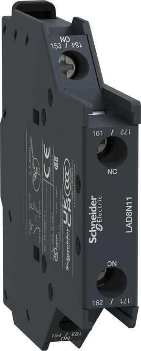 Actual product image Schneider Electric Auxiliary contact block 1 NO contact 1 NC contact
