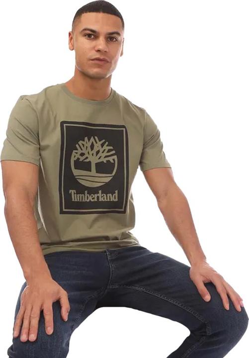 Actual product image Timberland Mens Stack Logo T-Shirt (XL)
