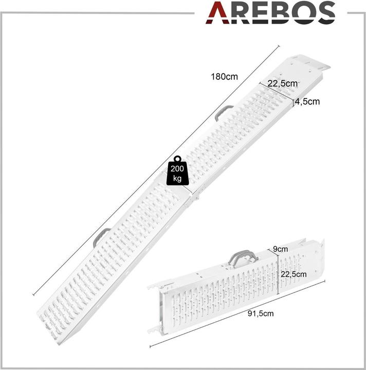 Actual product image Arebos Folding ramp