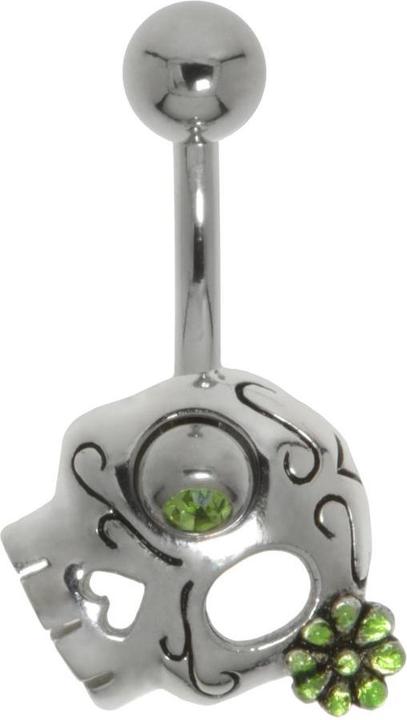 Produktbild Bijouteria Bauchpiercing (Email, Chirurgenstahl 316L, Kristall, Silber 925)