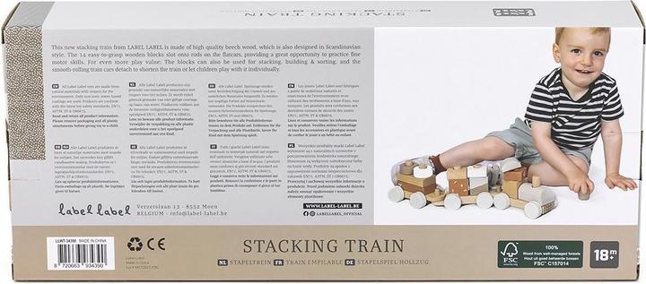 Productafbeelding Label Label Houten trein - Nougat