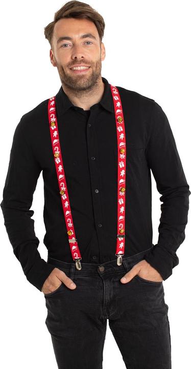 Produktbild Folat Hosenträger Weihnachten mit Glocken Rot