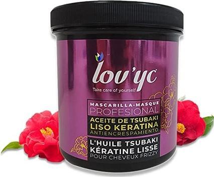 Actual product image Lov'yc Professional Hair Mask with Keratin and Tsubaki Oil 23.70 fl oz (23.70 ml)