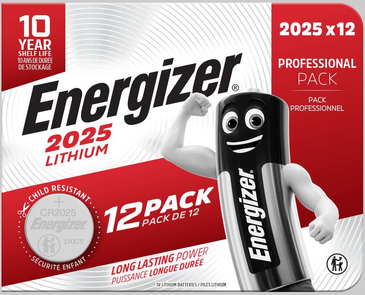 Immagine prodotto Energizer Batteria a bottone al litio CR 2025 (12 pz., CR2025, 163 mAh)