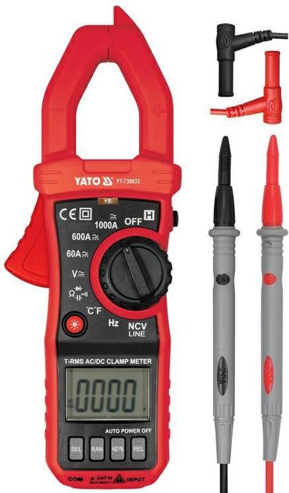 Actual product image Yato Ammeter, AC/DC 1000V, 1000A, clamp meter