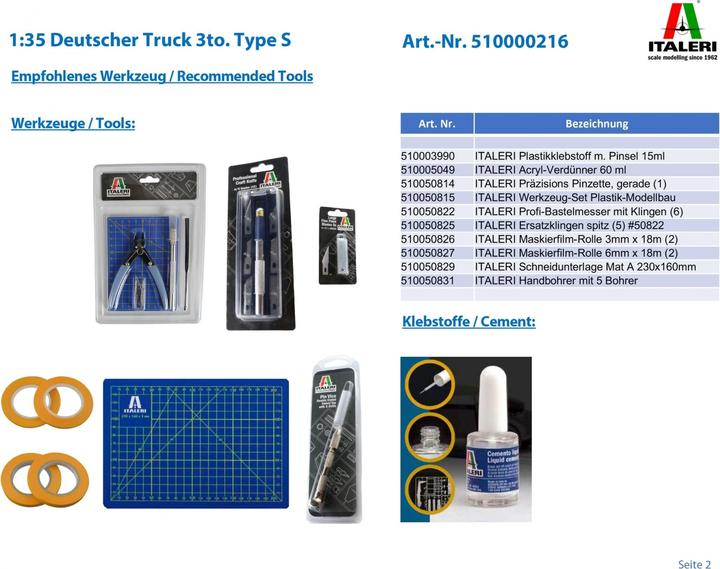 Image du produit Tamiya 1:35 Camion allemand 3to. Type S