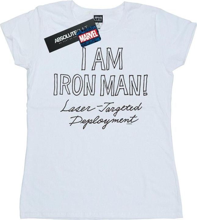 Actual product image Womens/Ladies I Am Iron Man Cotton T-Shirt (S)