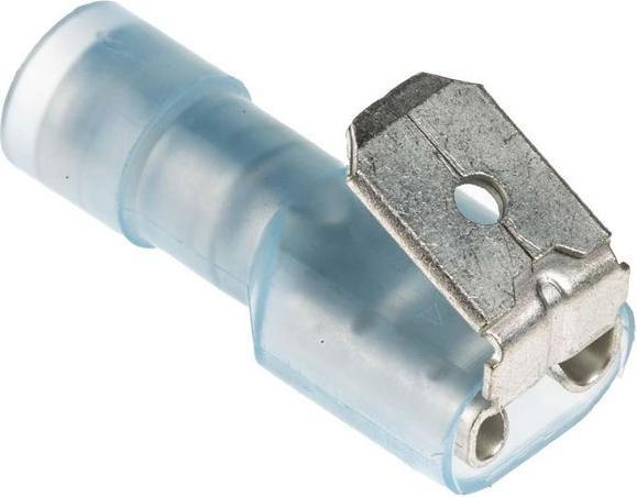 Image du produit Rs Pro Connecteurs plats, isolés, bleu, 1.5... 2.5mm², mâle/femelle, paquet de 100 pièces