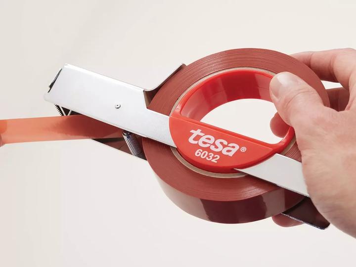 Produktbild tesa Handabroller für Strapping- und Filamentklebebänder, silber