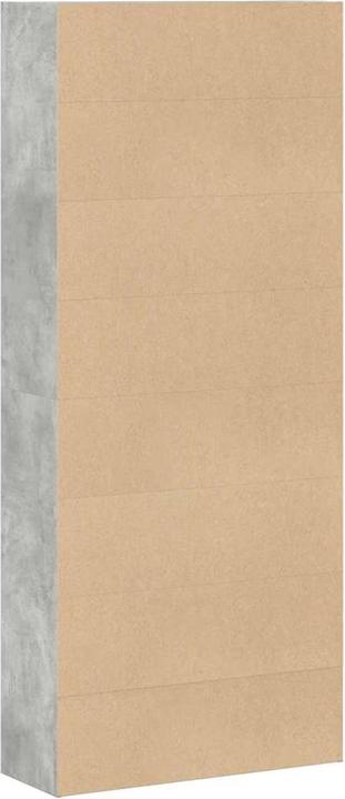 Actual product image VidaXL Bücherregal Bücherschrank Standregal Raumteiler Betongrau Holzwerkstoff (80 x 30 x 189 cm)