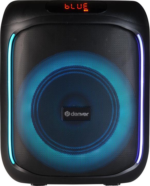 Actual product image Denver BPS-165 BT Party Speaker black (Rechargeable battery operated)
