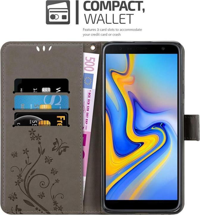 Image du produit Cadorabo Couverture du livre de fleurs (Samsung Galaxy J6+)