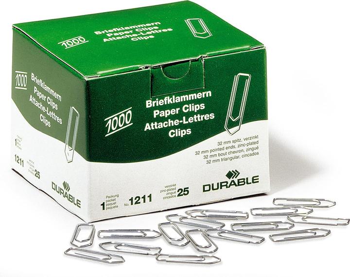 Actual product image Durable Paper clips (1000 x)