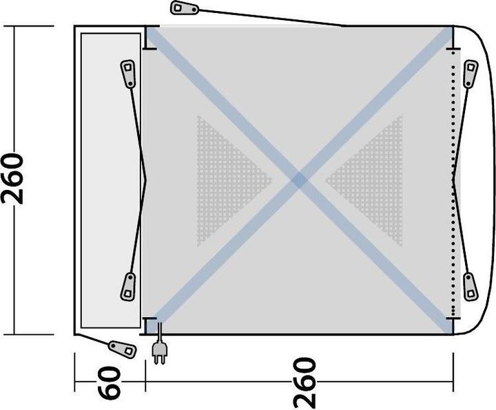 Actual product image Outwell Milestone Shade Air (Awning, Inflatable tent, 16.30 kg, 4 persons)