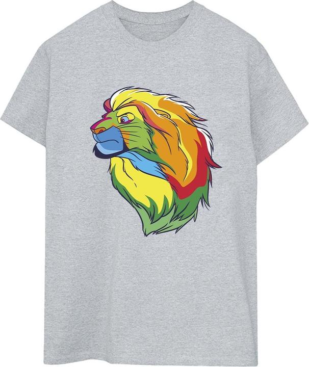 Actual product image Disney Womens/Ladies The Lion King Colours Cotton Boyfriend T-Shirt (XL)