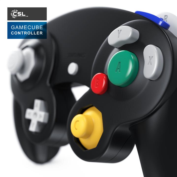 Actual product image CSL Nintendo Controller, Gamepad for Nintendo GameCube / Wii Vibration effects / ergonomic