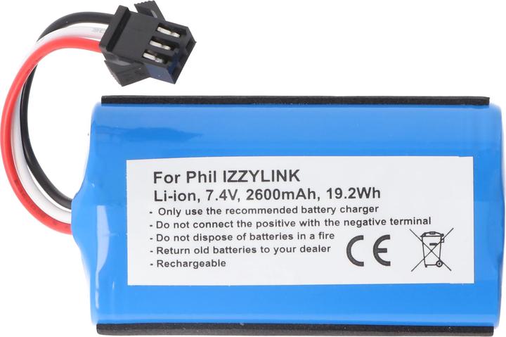 Image du produit XCell Batterie compatible avec Philips IZZYLINK, Li-Ion, 7,4V, 2600mAh, 19,2Wh (Télécommande de remplacement)