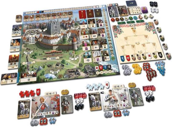 Immagine prodotto Asmodée UGGD0010 - Glory: A Game of Knights - gioco da tavolo, per 1-4 giocatori, da 14 anni (edizione DE) (Tedesco)