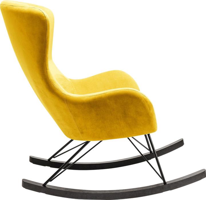 Actual product image Kare Design Oslo yellow rocking chair