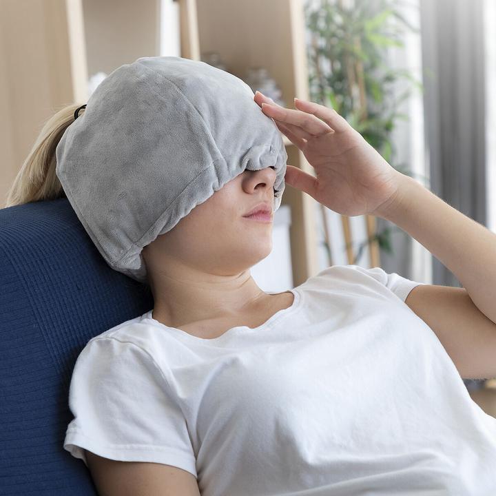 Actual product image InnovaGoods Hawfron Migraines and Relaxation Gel Hat Grey