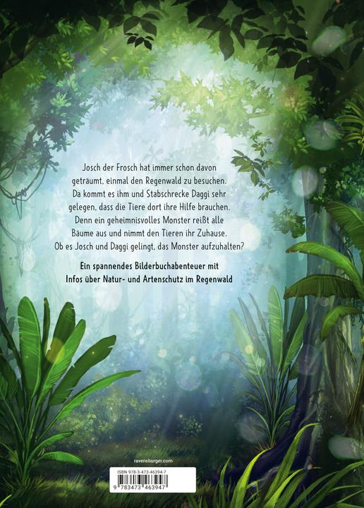 Produktbild Ravensburger Josch der Frosch - Abenteuer im Regenwald - Kinderbuch ab 3 Jahre, Bilderbuch, Vorlesebu (Deutsch, Hubertus Rufledt, Helge Vogt, 2025)