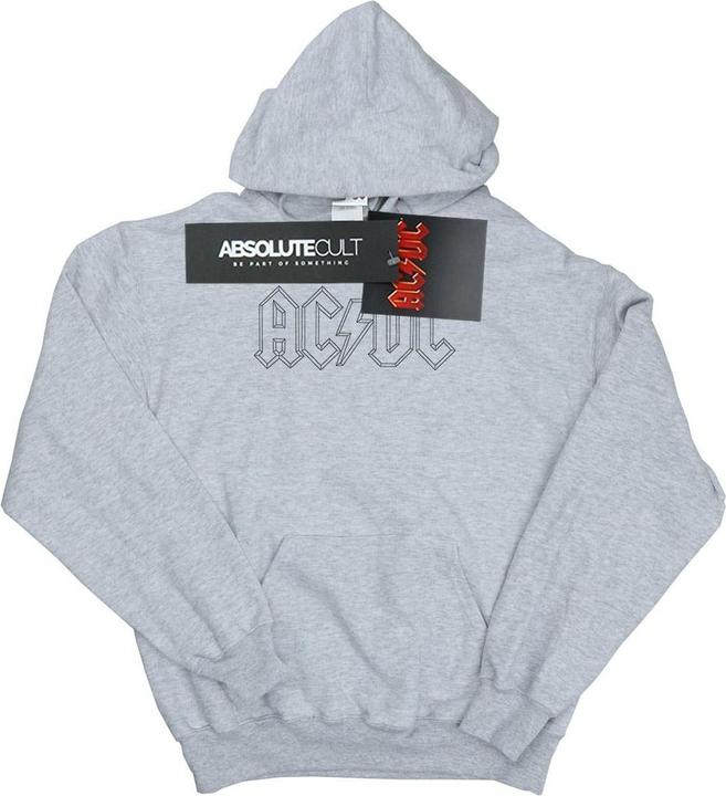 Produktbild AC/DC Black Outline Logo Kapuzenpullover Mädchen (152, 158)