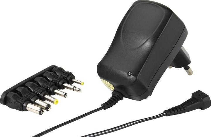 Actual product image Vivanco Universal power supply unit, 3 - 12V, 1,000mA, max. 7.2W black