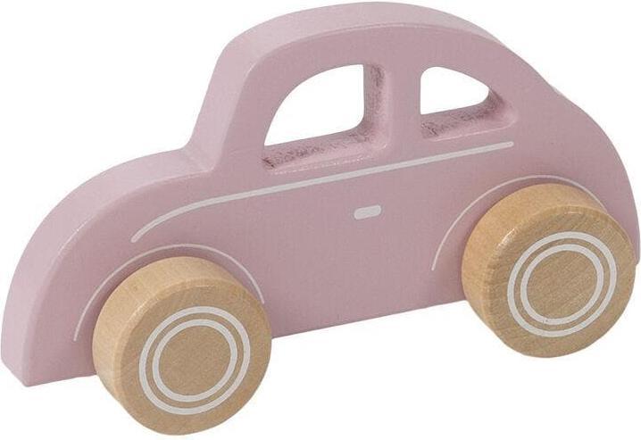 Actual product image Little Dutch Wooden Toy Car Pink