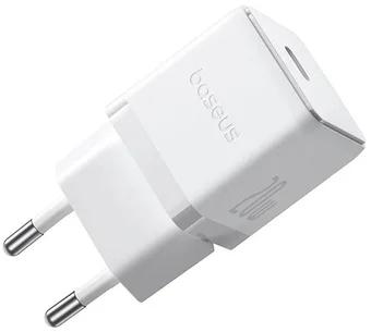 Productafbeelding Baseus - Wall Charger Palm (P10111602213-00) - Fast Charger, Type-C, PD 20W, 5V/3A - Moon White (20 W)