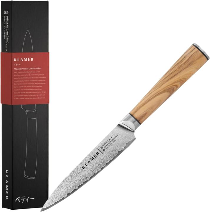 KLAMER Allzweckmesser, Olivenholz (12.70 cm)
