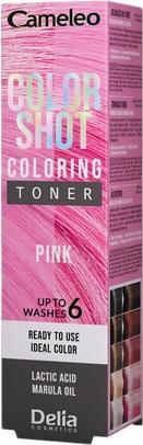 Delia Cosmetics Cameleo Color Shot Hair Toner Pink 60ml (Pink)