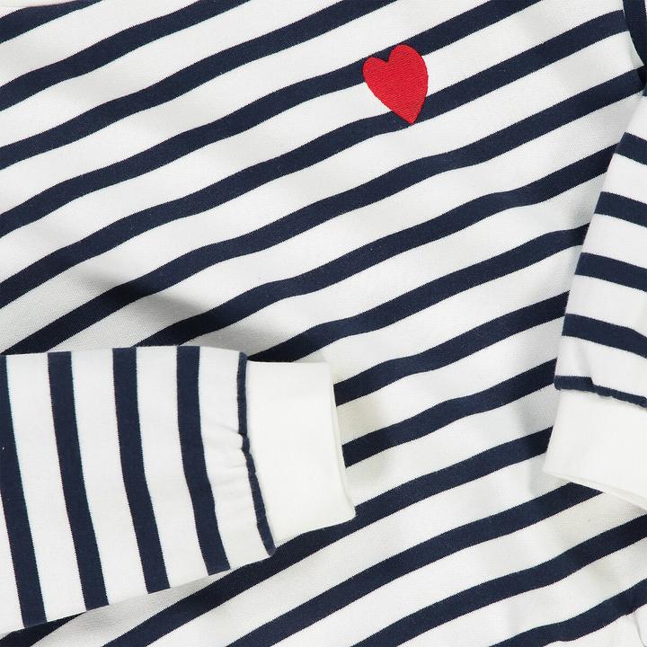 Actual product image La Redoute Collections Striped sweatshirt with round neckline (116)
